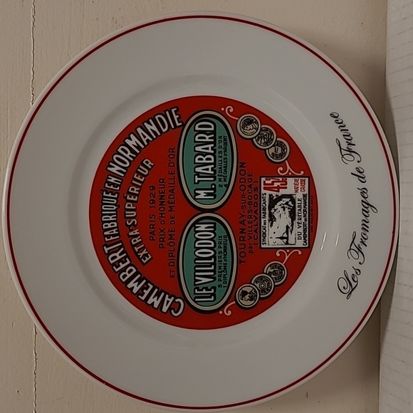 Set of 4 Vintage Cheeses of Frances Advertising Graphics Plates - Picture 9 of 17